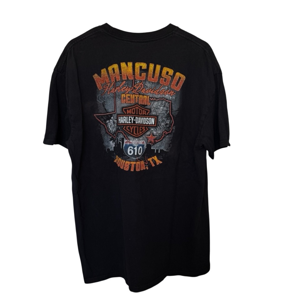 Harley Davidson Motorcycle Mancuso Houston Texas Shirt Mens XL